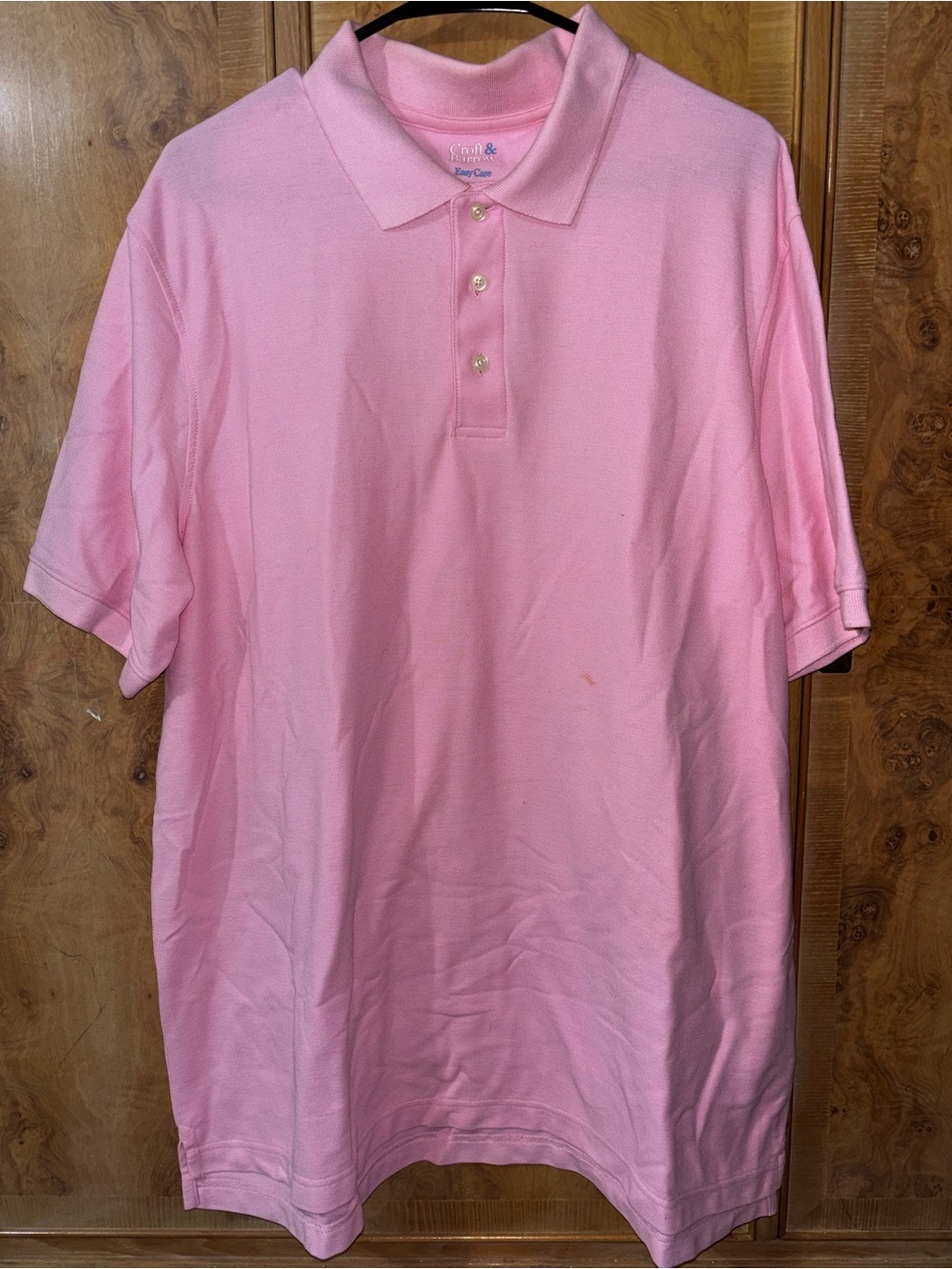 Men's Pink Polo Shirt - size XXL